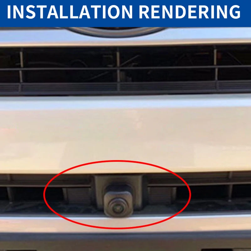 AHD Car Front View Camera HD Fisheye Waterproof Night Vision Logo Parking Camera For Toyota Highlander 2018