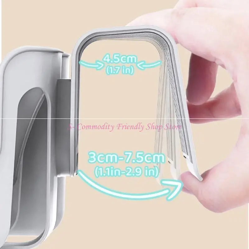 85AE Adjustable Baby Strollers Water Cup Holder Mobile Phones Organsier 2-in-1 Feeding Bottle Beverage Cup Rack Storage