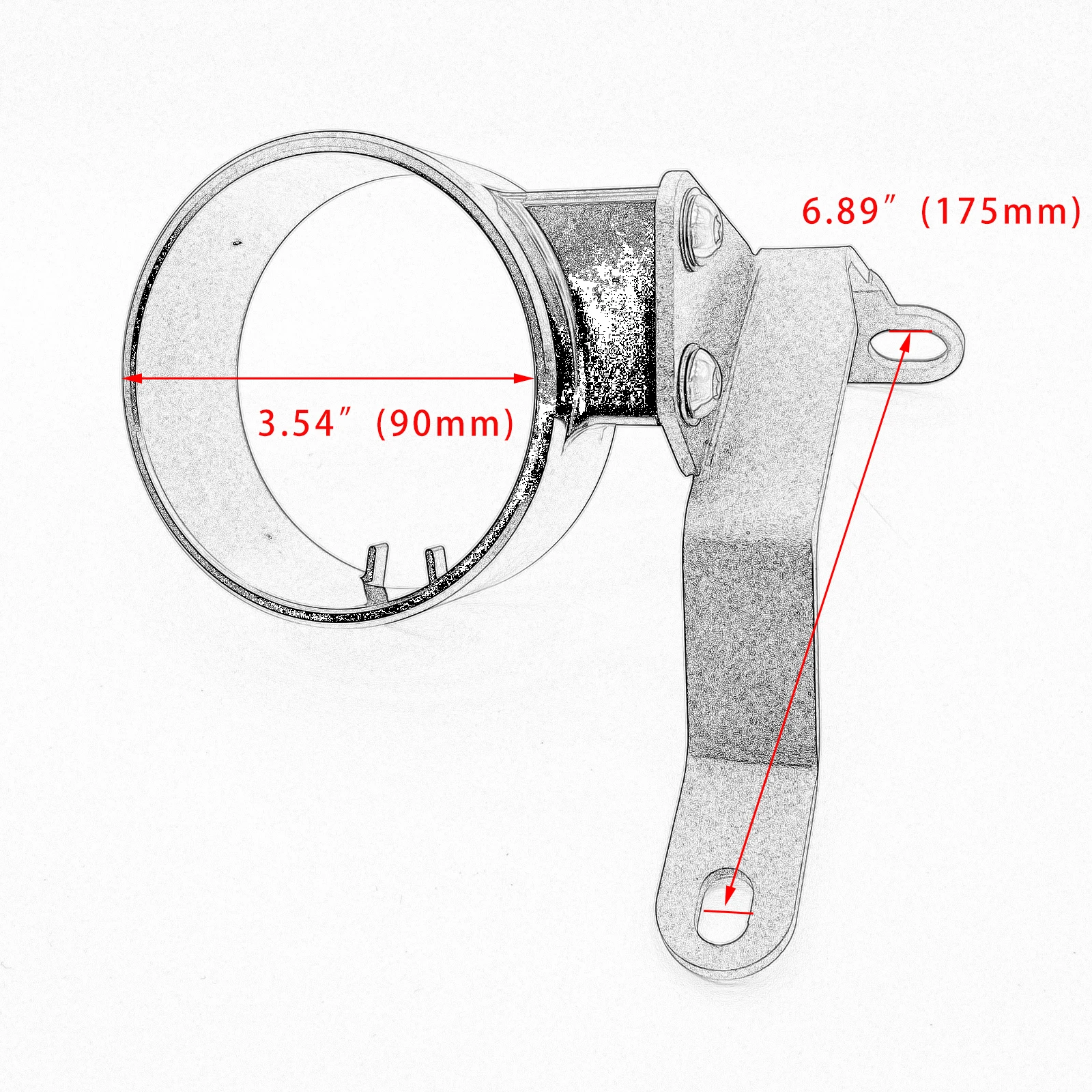 Motorcycle Speedometer Relocation Mount Bracket Instrument Bracket Aluminum For Harley Sportster XL883 Custom Low 1200 2004-UP