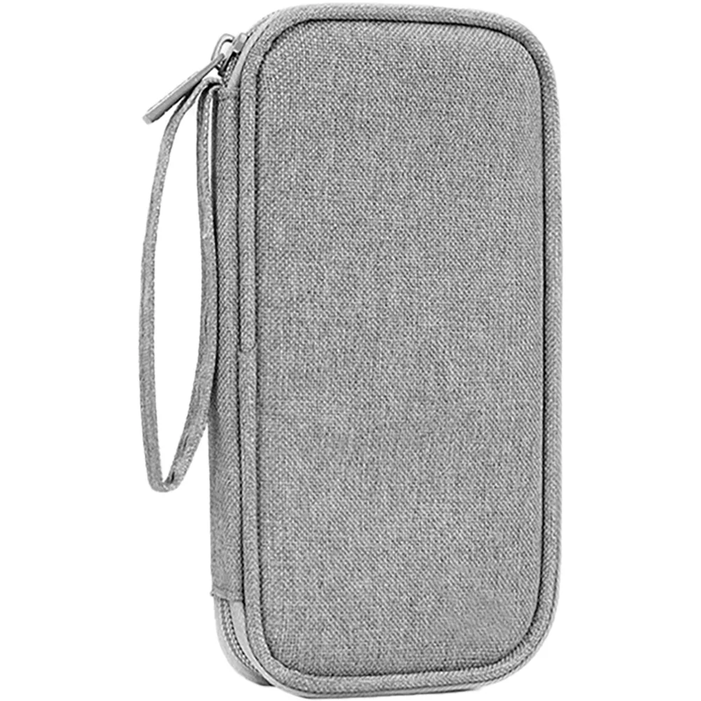 

Mobile Phone Power Bank Data Cable Storage Bag Electronic Gadgets Travel Cord Organizer Case Small Polyester