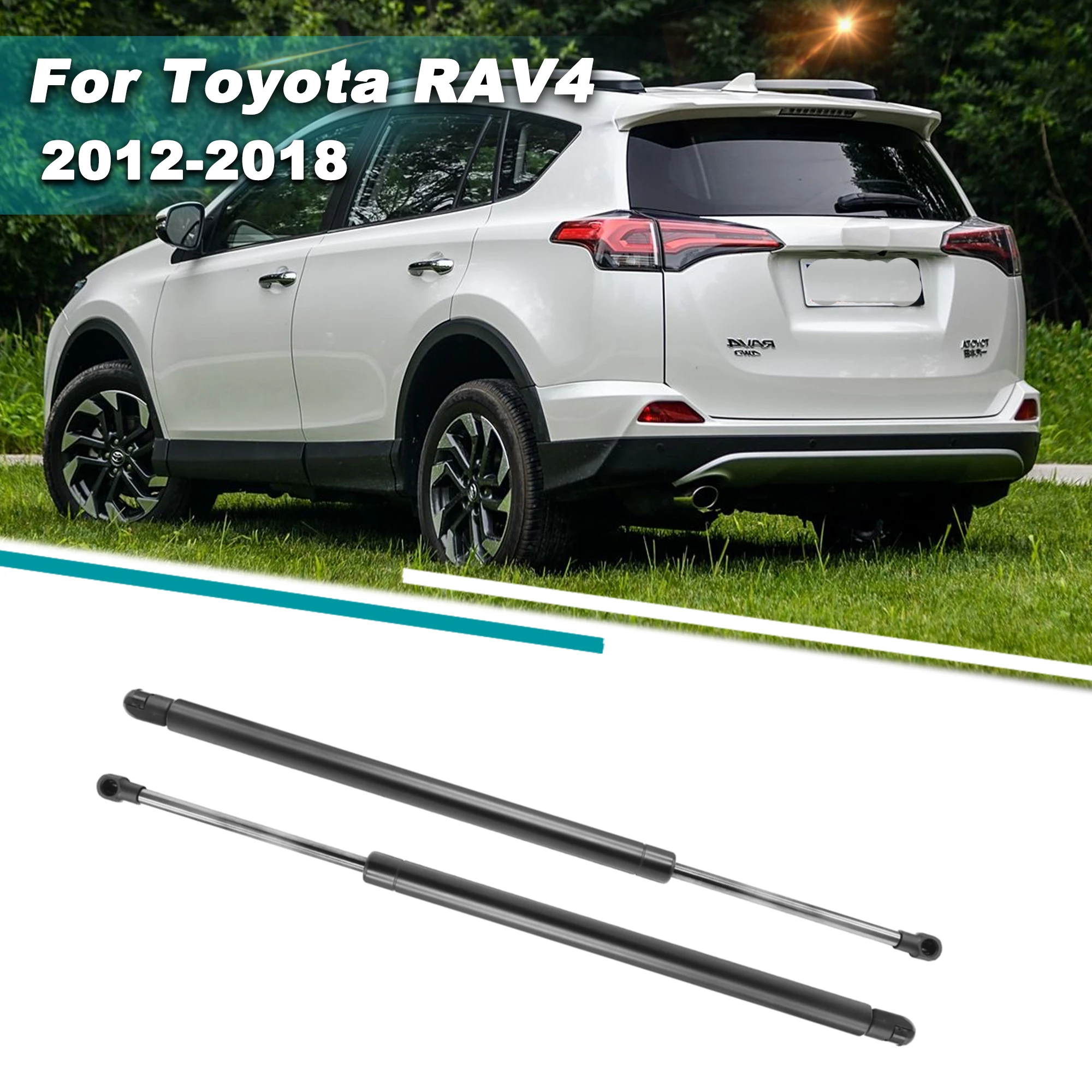 

2Pcs Car Rear Tailgate Lift Support Rods Gas Spring Struts For Toyota RAV4 2012 2013 2014 2015 2016 2017 2018 Shock Accessories