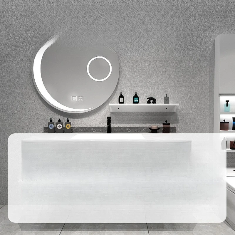 Modern, minimalist, bathroom cabinet, combination, smart, light luxury, hand washing