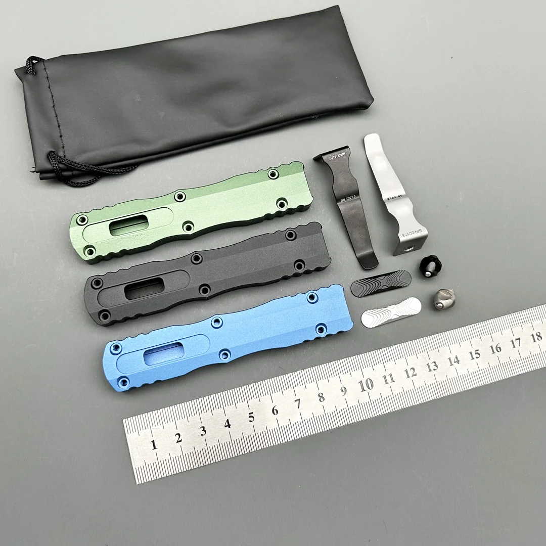 MIT DIR TA knife CNC Aviation Aluminum Outdoor Camping Hunting Tactical gear self-defence EDC Combat pocket OTF knife Parts