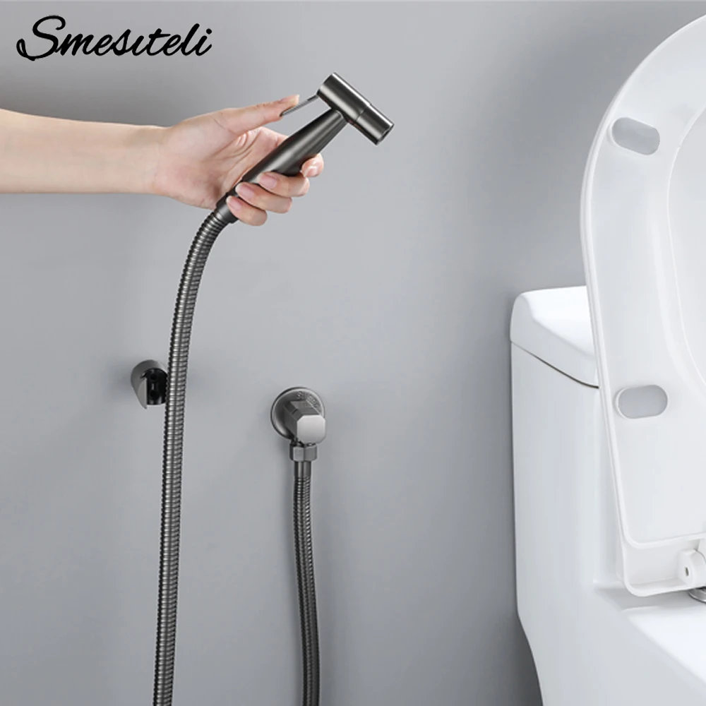 

Набор опрыскивателей для унитаза и биде, ручка для холодной воды, запорный/вкл, угловой клапан, материал из нержавеющей стали, ручной опрыскиватель для биде, ванной комнаты