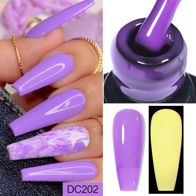 Mtssii مضيئة المطاط قاعدة هلام مسمار هلام البولندية الأرجواني شبه شفافة الفرنسية مسمار التمويه نقع قبالة UV LED مسمار هلام الورنيش