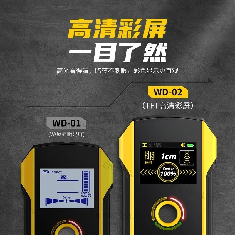 

Многофункциональный настенный детектор WD-02, проводной металлический детектор стальных стержней, высокоточная несущая стена, темный