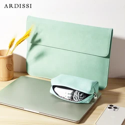 Arissii-MacBook Air m2 1 13 3 14 15 6 16 pro 12用スリーブバッグ,ケース,合成皮革バッグ