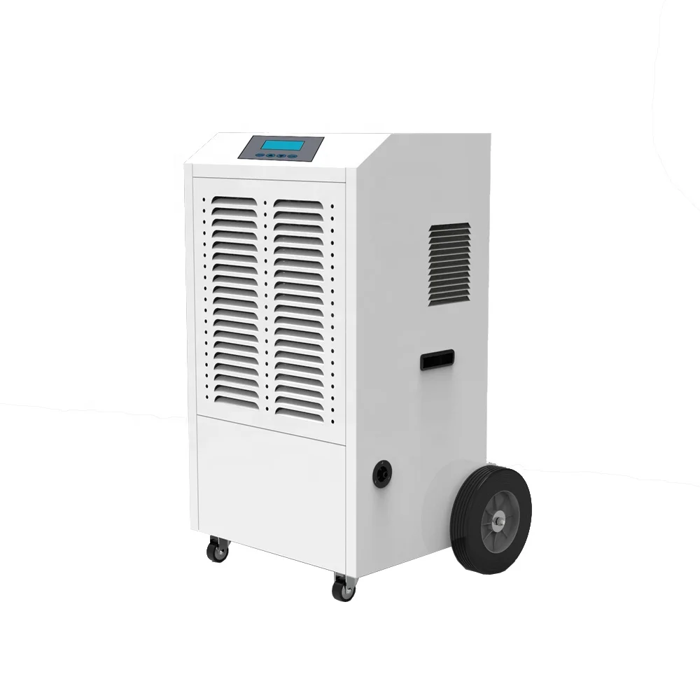 158L per day industrial portable commercial grow room dehumidifier with big wheels