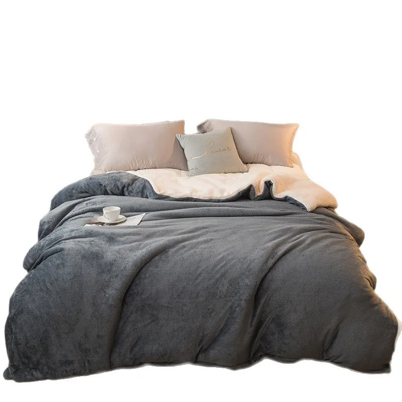 Grey Sherpa Throw Blanket, Fluffy Plush Fleece Couch Blanket, Super Soft Fuzzy Blanket, Comfy Warm Throws, Comfort Caring Gift,