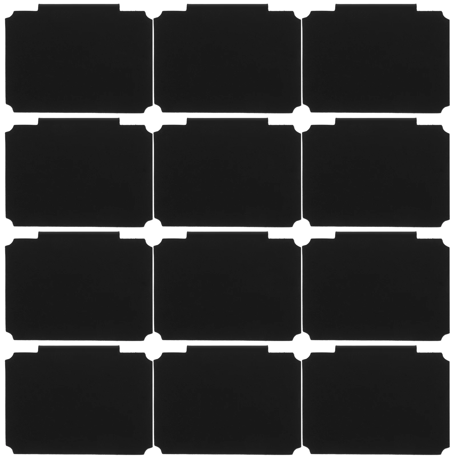 12 Pcs Label Holder Message Board DIY Clip Basket Labels Holders Bins Blackboard on Pp Pantry Organization Tags Tabs