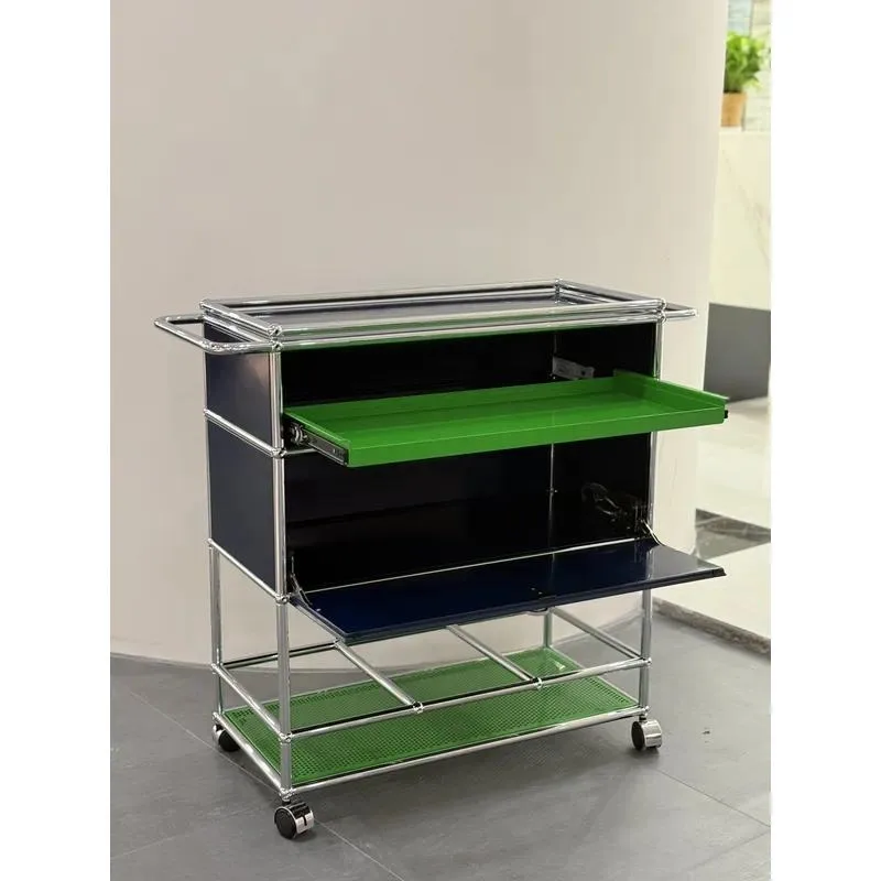High Quality Modular Stainless Steel Sideboard Customizable Storage Cabinet for Living Room Office Furniture