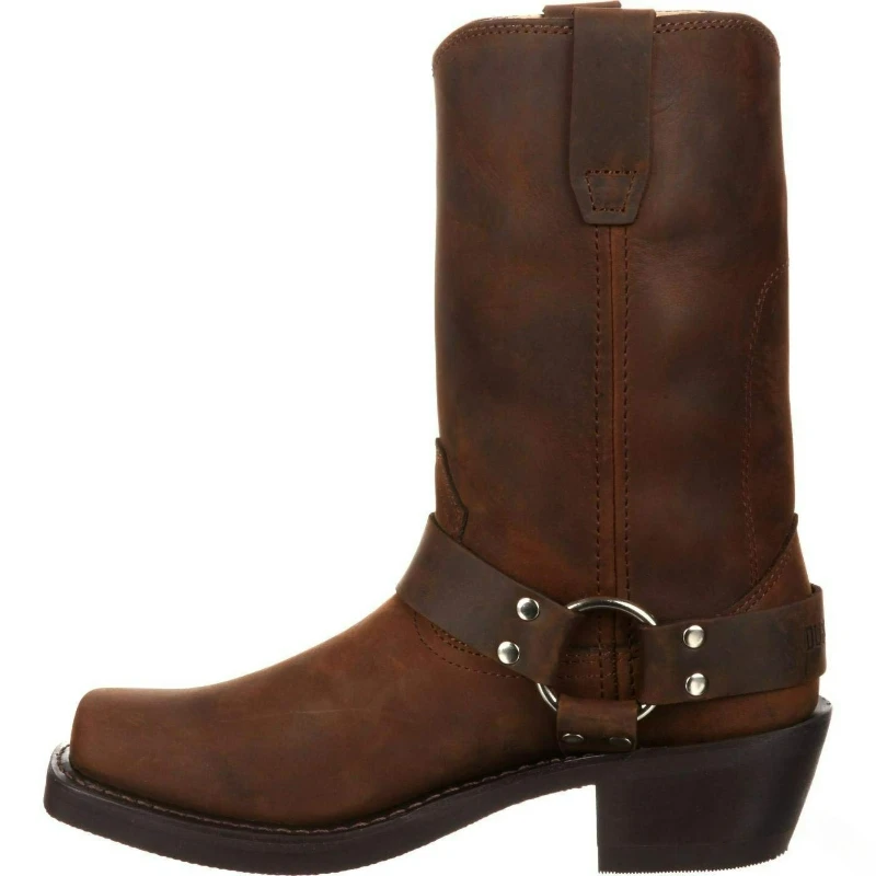 Luxury Retro Men's Cowboy Boots Mid Calf Western Boots New Buckle Strap Knight Boots Pu Leather Slip on Men Boot Plus Size 38-48 - Image 4