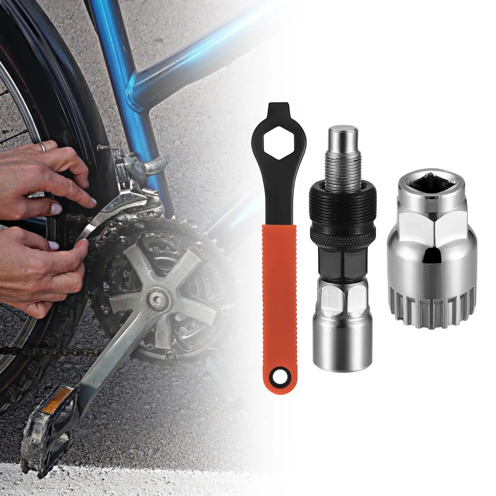 

Bicycle Crank Puller for Square Threaded Taper Crankset Bike Maintenance and Repair Tools Multifunction Bike Crank Extractor