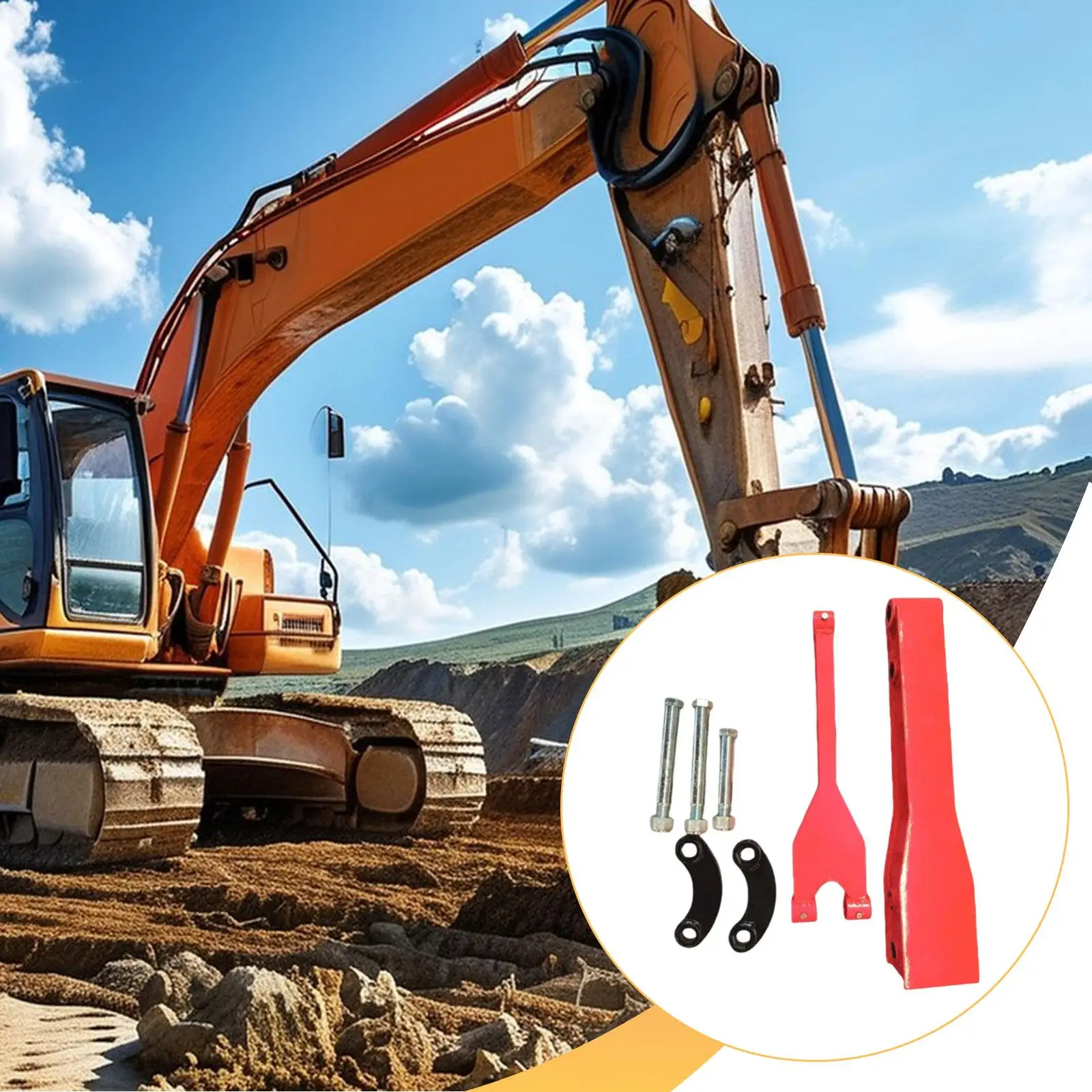 

Extended Reach Mini Excavator Arm Extension Kit Wear Resistant Steel Quick Install for Landscaping Projects