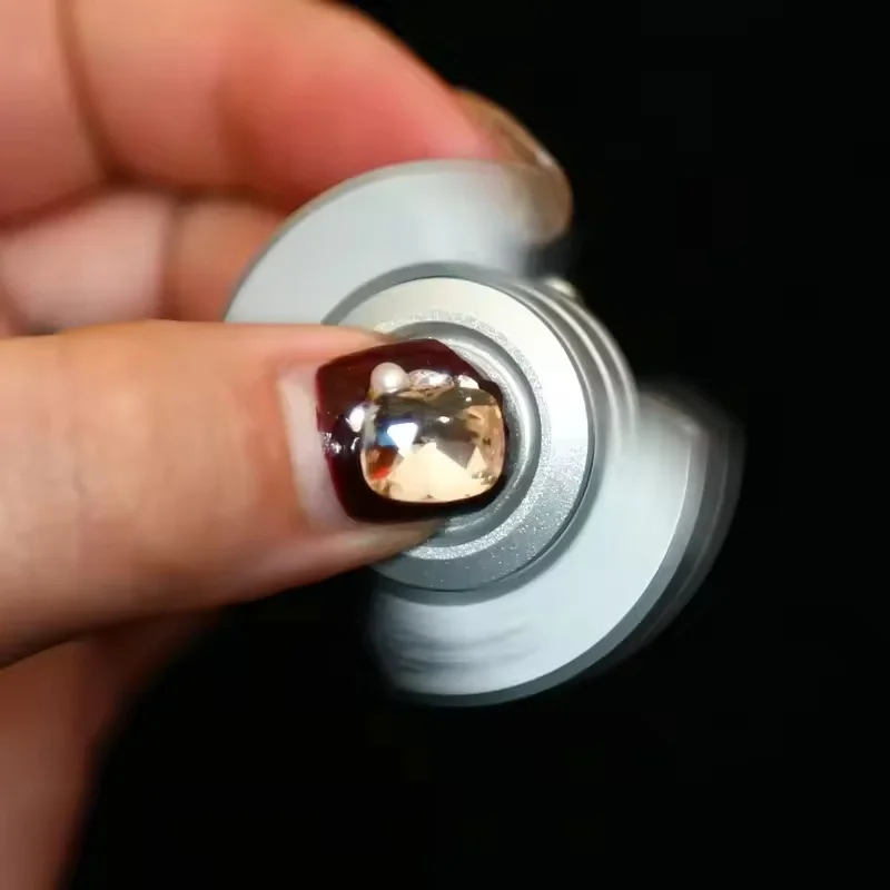 EDC Fidget Toy Metal Magnetic Slider Fidget Spinner Gyroscope Stress Relief Spinning Decompression Anti Anxiety Gifts for Adults view 6