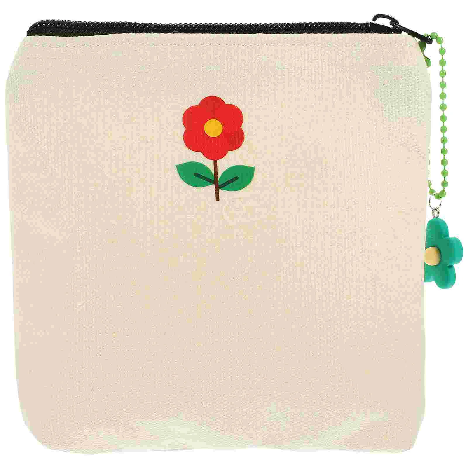 

Storage Bag Durable Pouch Sanitary Towel Toiletry Menstrual Pad Sundry Canvas Compact Girl Wallet