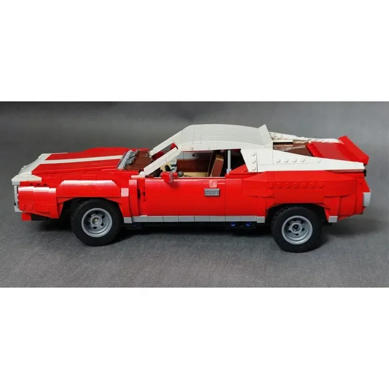 

MOC-155061 Красный классический спортивный автомобиль 90-х годов, гоночная модель кирпича •1492 PartsMOC, креативные строительные блоки на день рождения для мальчиков, игрушка в подарок