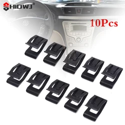 10 Stuks Universele Auto Voorste Console Dashboard Automatische Bekleding Metalen Houder Zwarte Klinknagelclip Auto-Onderdelen Accessoires