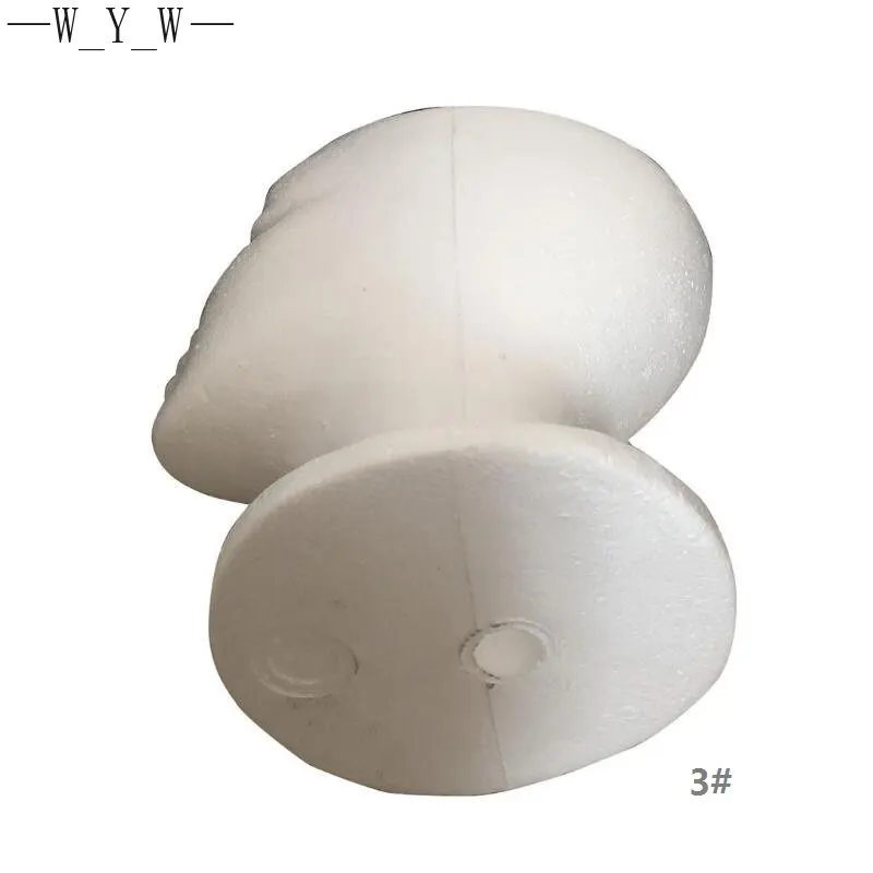 White Foam wig display prop Mannequin Wig Head Display Hat Cap Wig Holder Styrofoam Foam Head wig stand