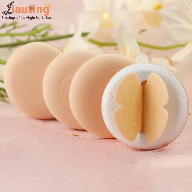 Mini Cotton Candy Puff Bow Knot Air Cushion Liquid Foundation Makeup Sponge Puffs Dry Wet Puff Cosmetic Applicator Makeup Tools