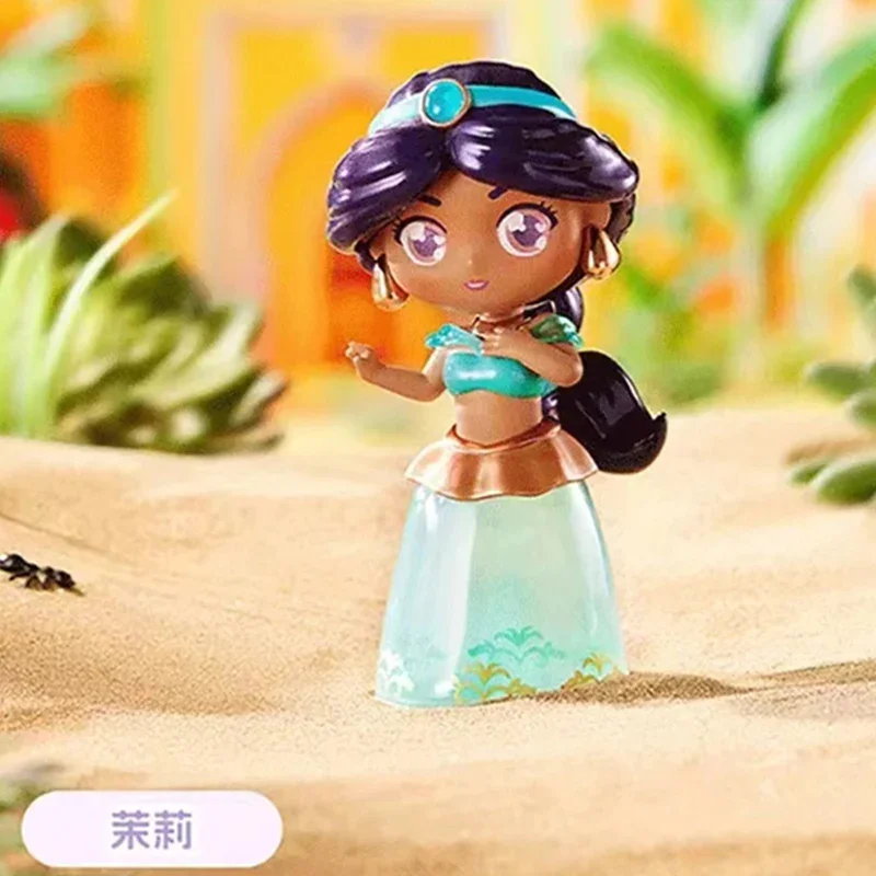 MINISO-Disney Fantasy Princess Series Blind Box ، Snow White ، Cinderella ، Belle ، Ariel ، ديكورات سطح المكتب ، دمية نموذجية ، هدية اللعب