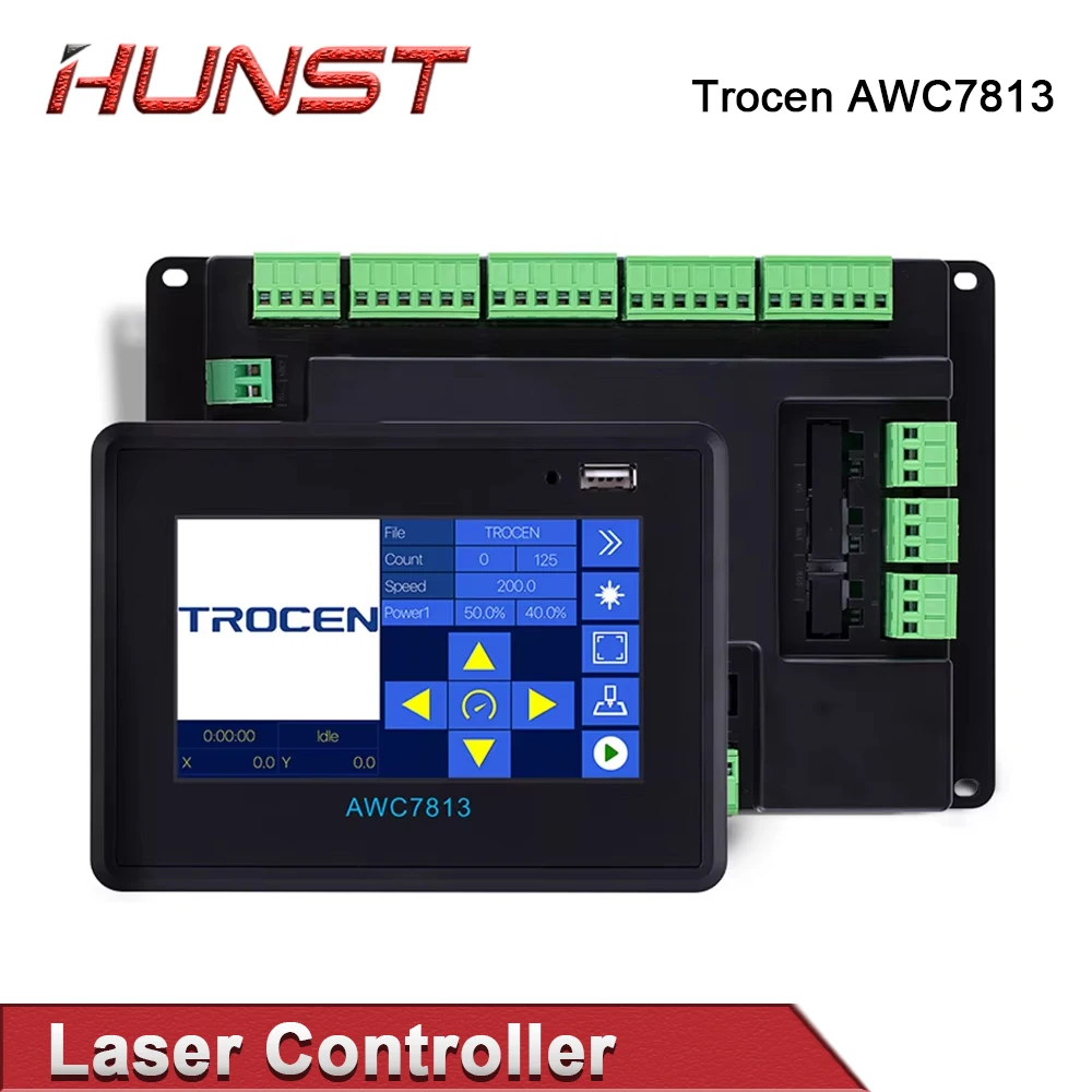 HUNST Trocen AWC7813 Co2 Laser Controller DSP Control System DIY Laser Control Replace AWC608 AWC708 6442G 6445G