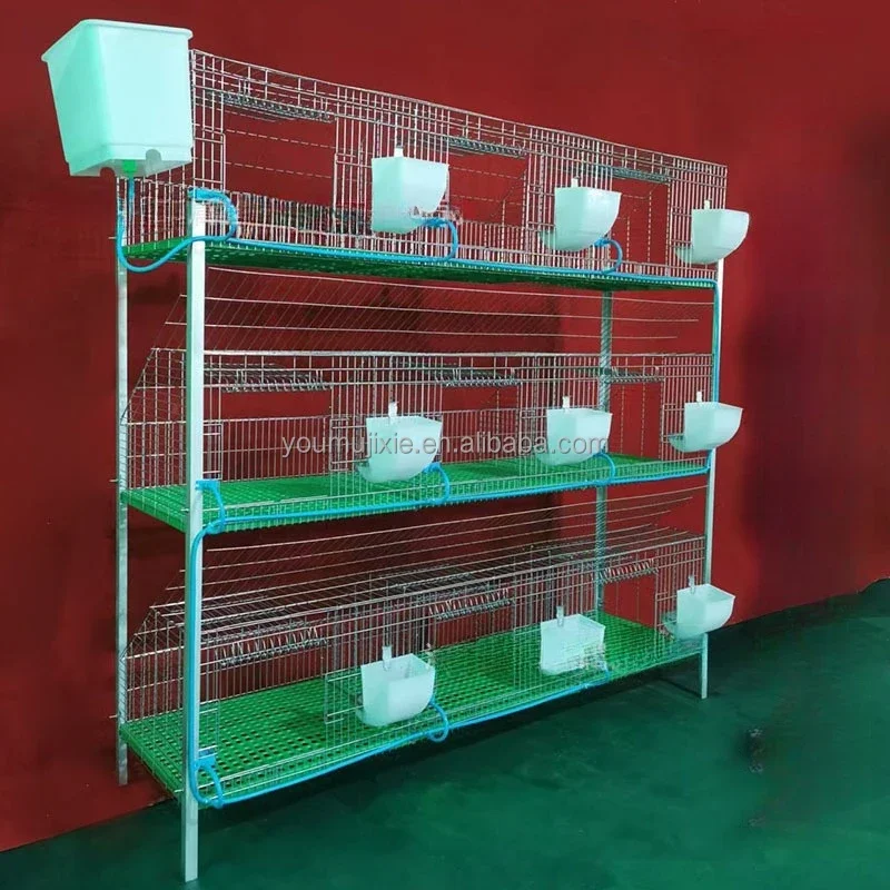 Farm Equipment Rabbit Cage 9 Rooms Domestic Rabbit Cage Home Use Non-Clear Feces Female Rabbit Cage