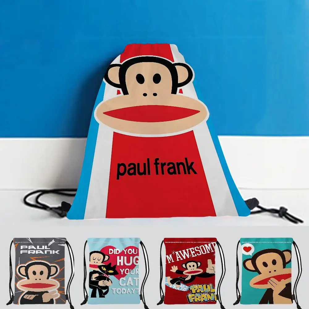 الكلاسيكية P-Paul F-Frank شعار مقاوم للماء طوي جيب الصالة الرياضية الرباط حقيبة المشي لمسافات طويلة التخييم الشاطئ السباحة الرجال النساء حقائب رياضية