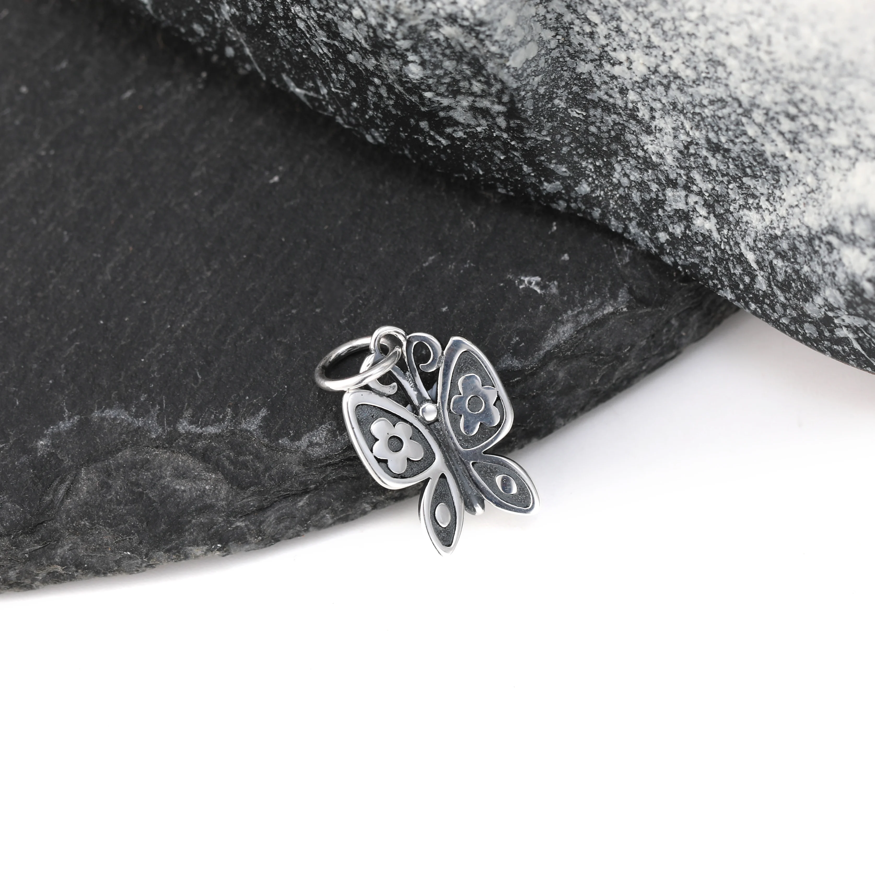 

DJ163 genuine 925 sterling silver fashionable and exquisite keychain accessory Butterfly pendant