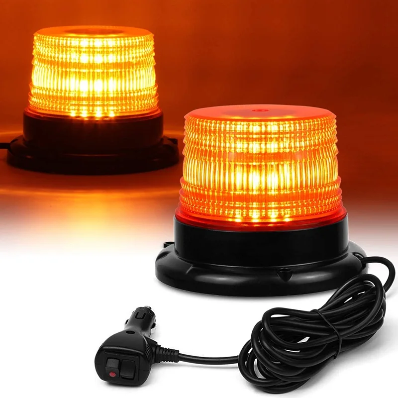 

Truck LED Strobe Warning Flashing Rotating Beacon light Emergency Traffice Safety Signal Light with Magnet Car Accessories