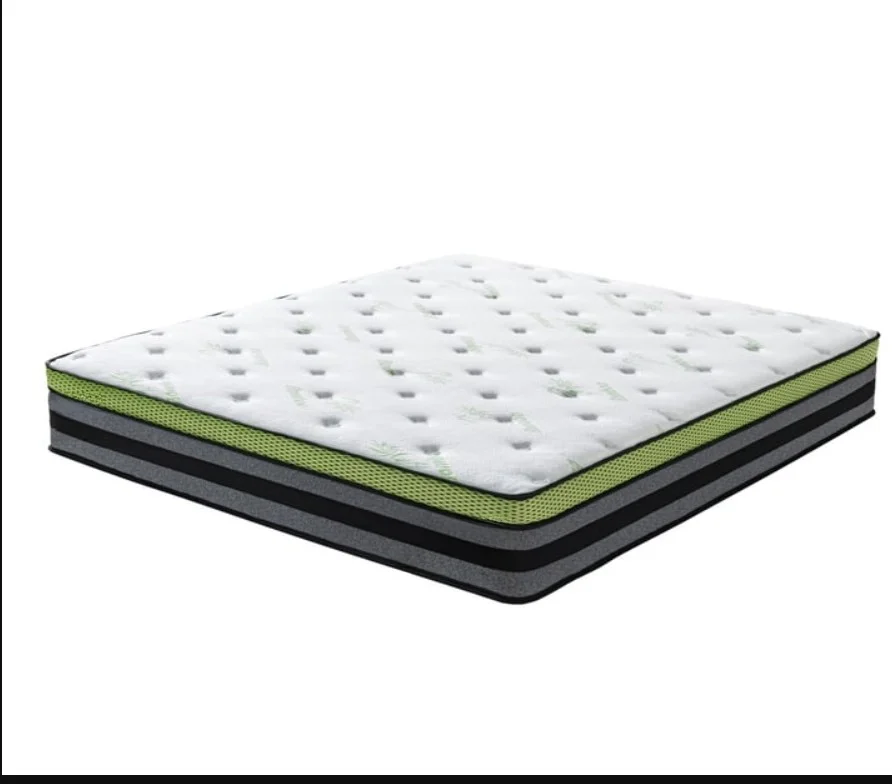 Factory Cheap Hot Luxury 30cm Vacuum Roll up Pocket Coil Spring Hybrid Bed Mattress in a Box Roll Packing Mattress