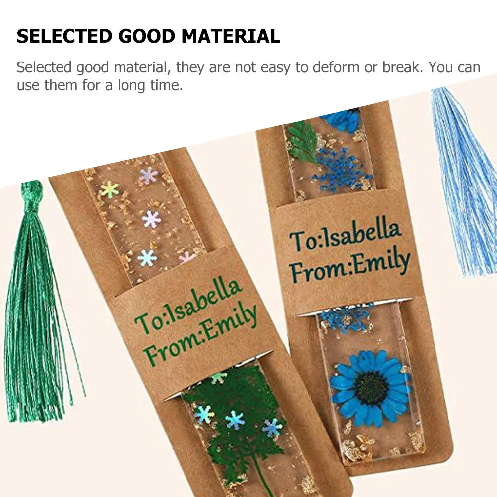 

30 Pcs Bookmark Cover Card Holder DIY Crafts Artistic Bookmarks Creative Retro Protective Sleeves For Gifts Students Supplies