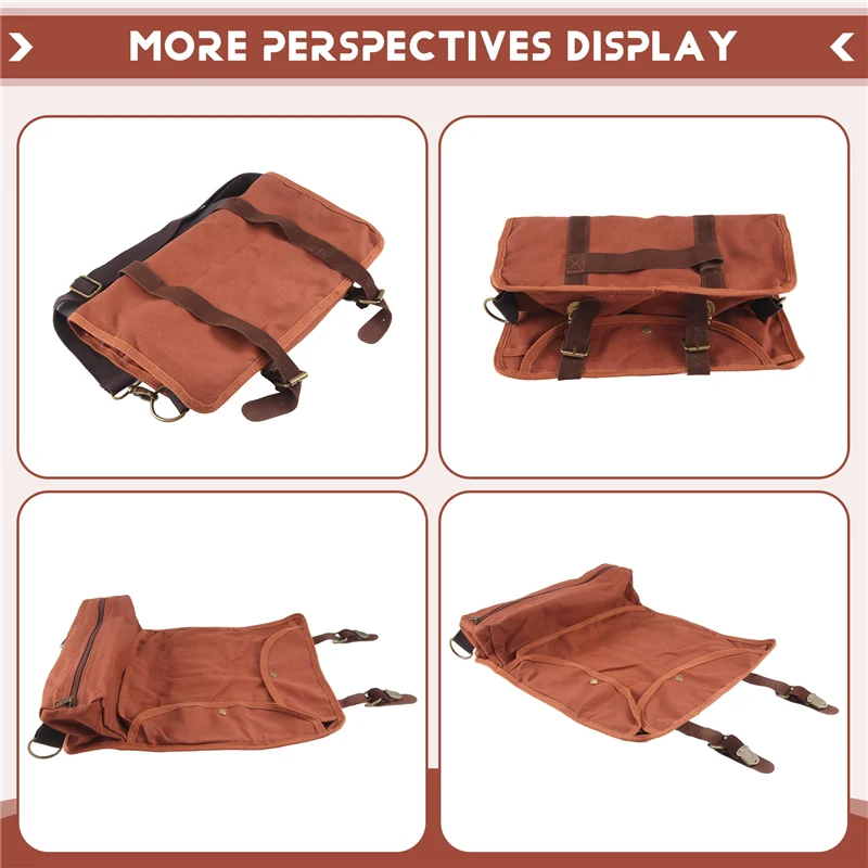 B-Est Bar Bartender Carrying Bag Creative Bartender Canvas Toolkit Pack Bar Tools Cocktail Shaker Set Storage Bag Only