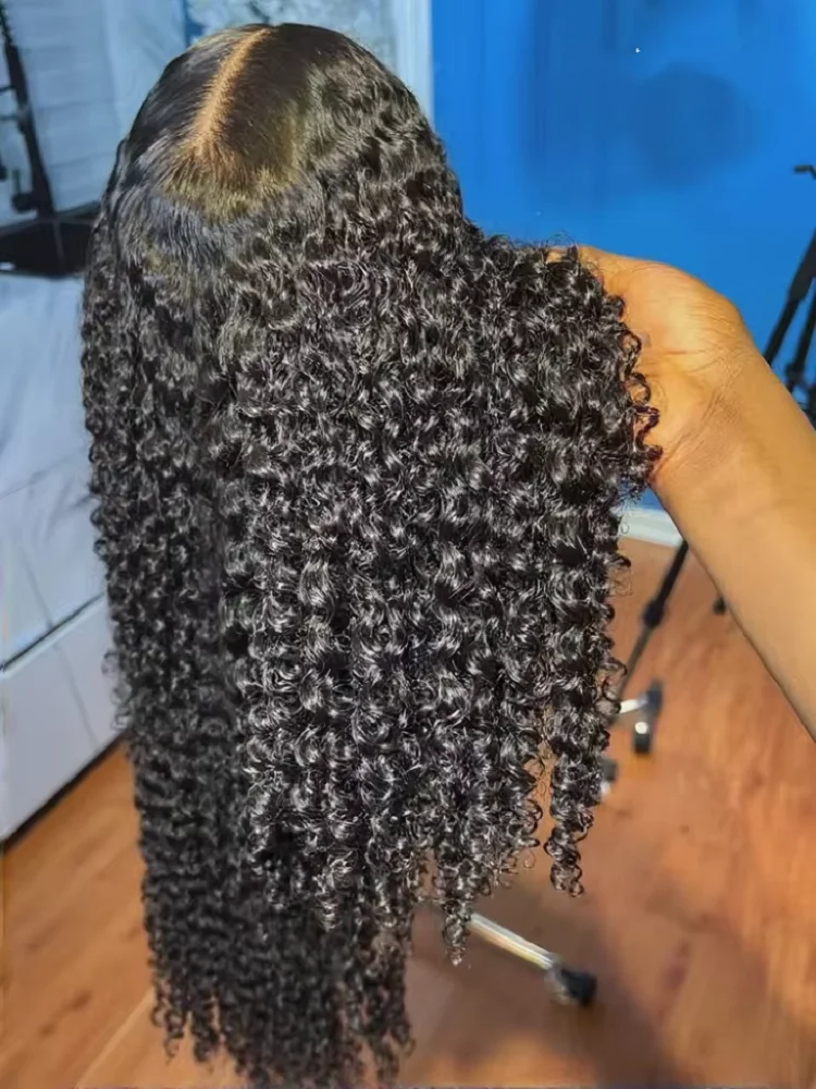 

Water Wave Curly No Glue 7x5 Glueless Wig 30 40 Inch Human Hair Transparent 13x6 HD Lace Frontal Wig 250% 13x4 Pre Cut Wear And Go Deep Wave Front Wig