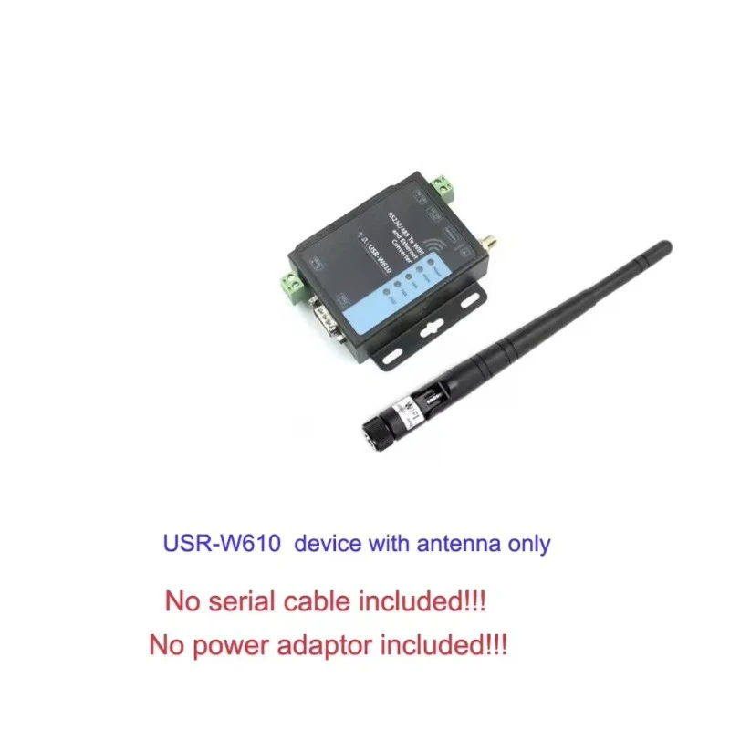 USR-W610 RS485/RS232 Support Port Modbus TCP/RTU Industrial WiFi Serial to Ethernet Converter