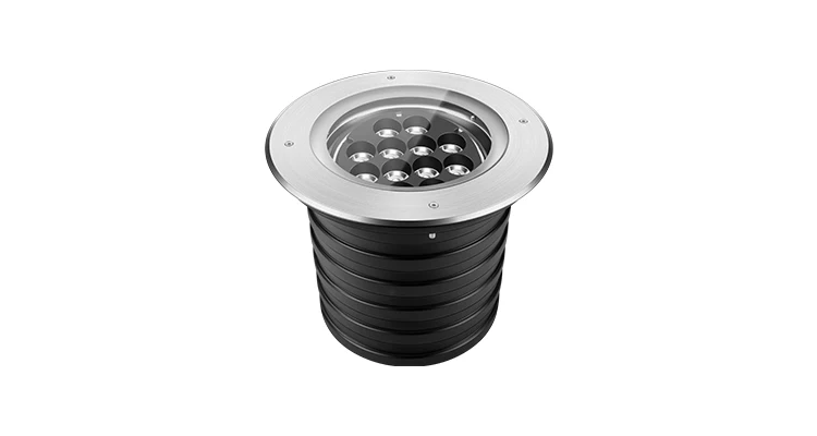 72W Ip68 Recessed Led Inground Lamp Uplight SS304 Faceplate Aluminum Body