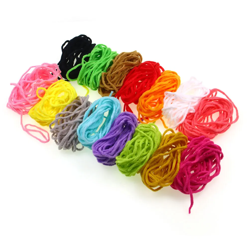 Bimoo 3M/Pack 2,5 mm Mop Chenille Fliegenbindematerial für Caddisfly Mop Fliegen, Nymphen, Squirmy Worms, Forellen- und Grauforellen-Angelköder – Detail 6