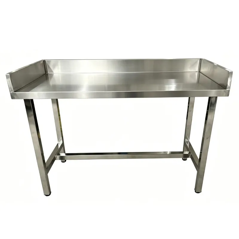 Stainless Steel Workbench 304 Food Grade Corrosion Resistant Stable No Shake Easy Assembly for Medical Lab Factory and Packaging