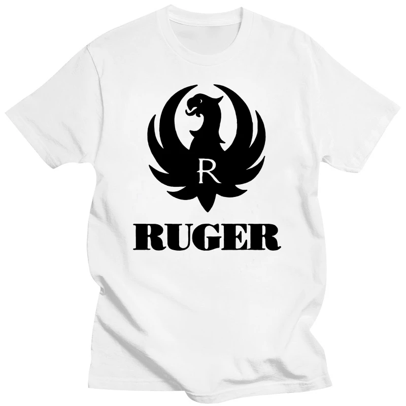 Ruger Black Logo T Shirt 2nd Amendment Pro Gun Rights Tee Rifle Firearms Printed Round Men Tshirt Cheap Price coat clothes tops