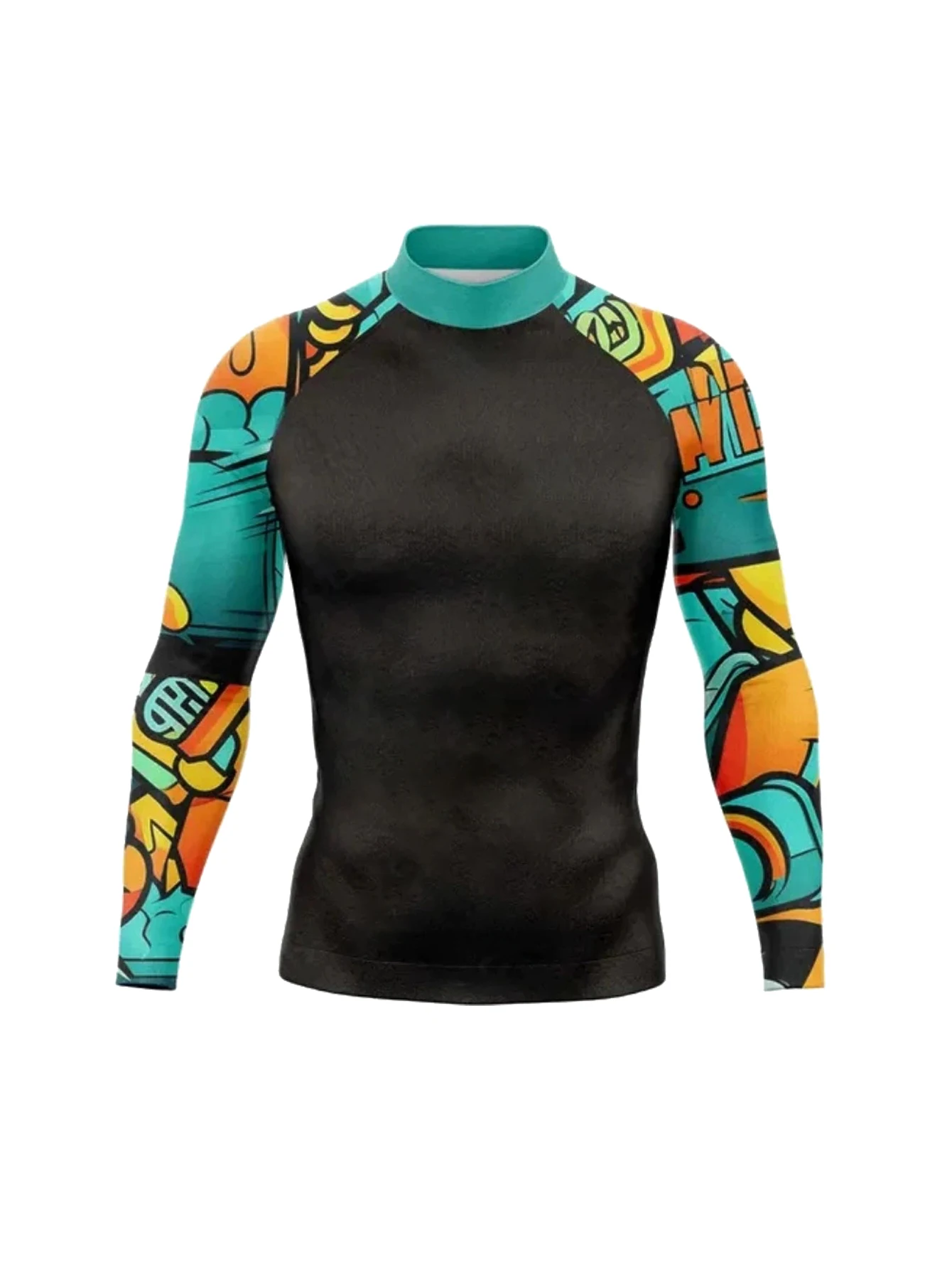 

Men's Sun Protection Shirts Long Sleeve Running Workout Athletic Gym Shirt UV Swim Fish Rash Guard Hiking
