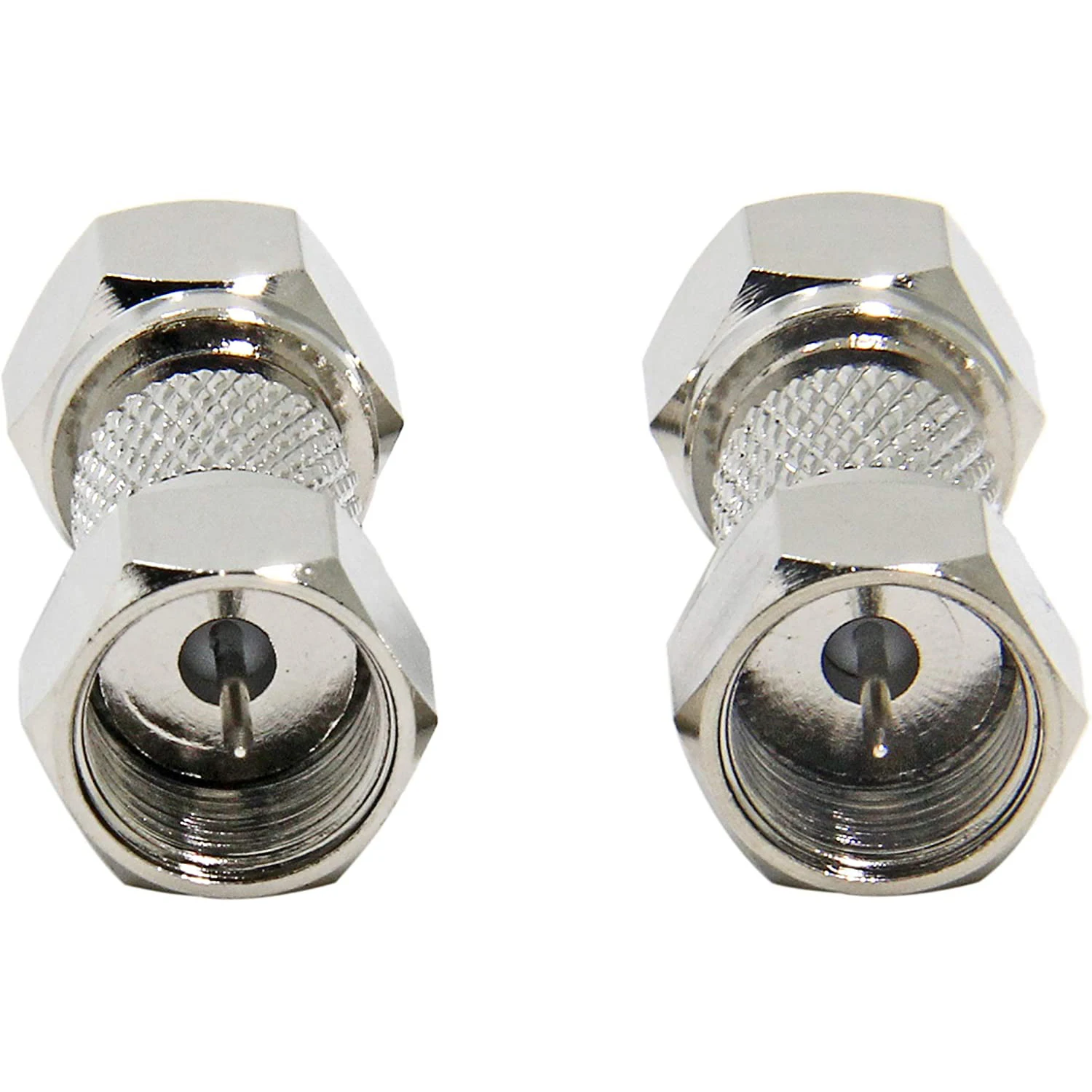 F Male to F Male 10 Pack F Type Coax Barrel Connector Coupler 75 Ohm Coaxial Cable Adapter for TV Antenna Splitter Amplifier
