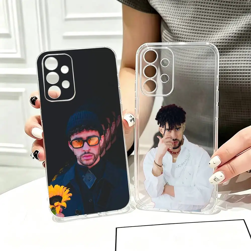 R-Rapper B-Bad B-Bunny Phone Case For Samsung S25,S24,S21,S22,S23,S30,Ultra,S20,Plus,Fe Transparent Cover Gift