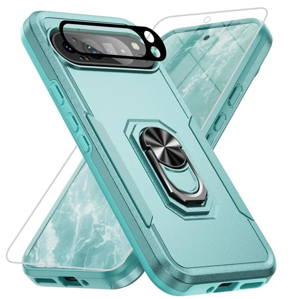 

for Google Pixel 9 Pro Case [15 FT Military Grade Drop Protection] with Screen Protector & Lens Protector Heavy-Duty Shockpro
