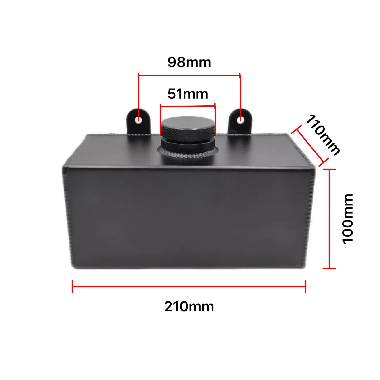 

2L Polished Aluminium Windscreen Windshield Washer Bottle Intercooler Spray Tank Universal Car Parts