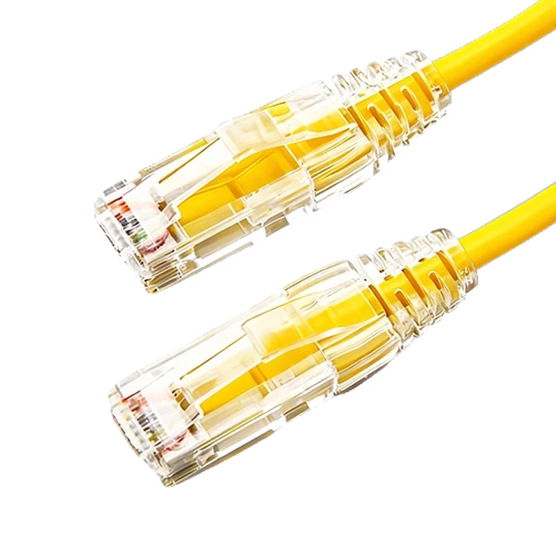 Linkwylan (5 Stück/Packung) Patchkabel RJ45 Color UTP Cat6A 28AWG Slim Ethernet Netzwerk Cat 6 Ethernet-Kabel 4 PVC Cat7 STP Internet Lan-Kabel 6