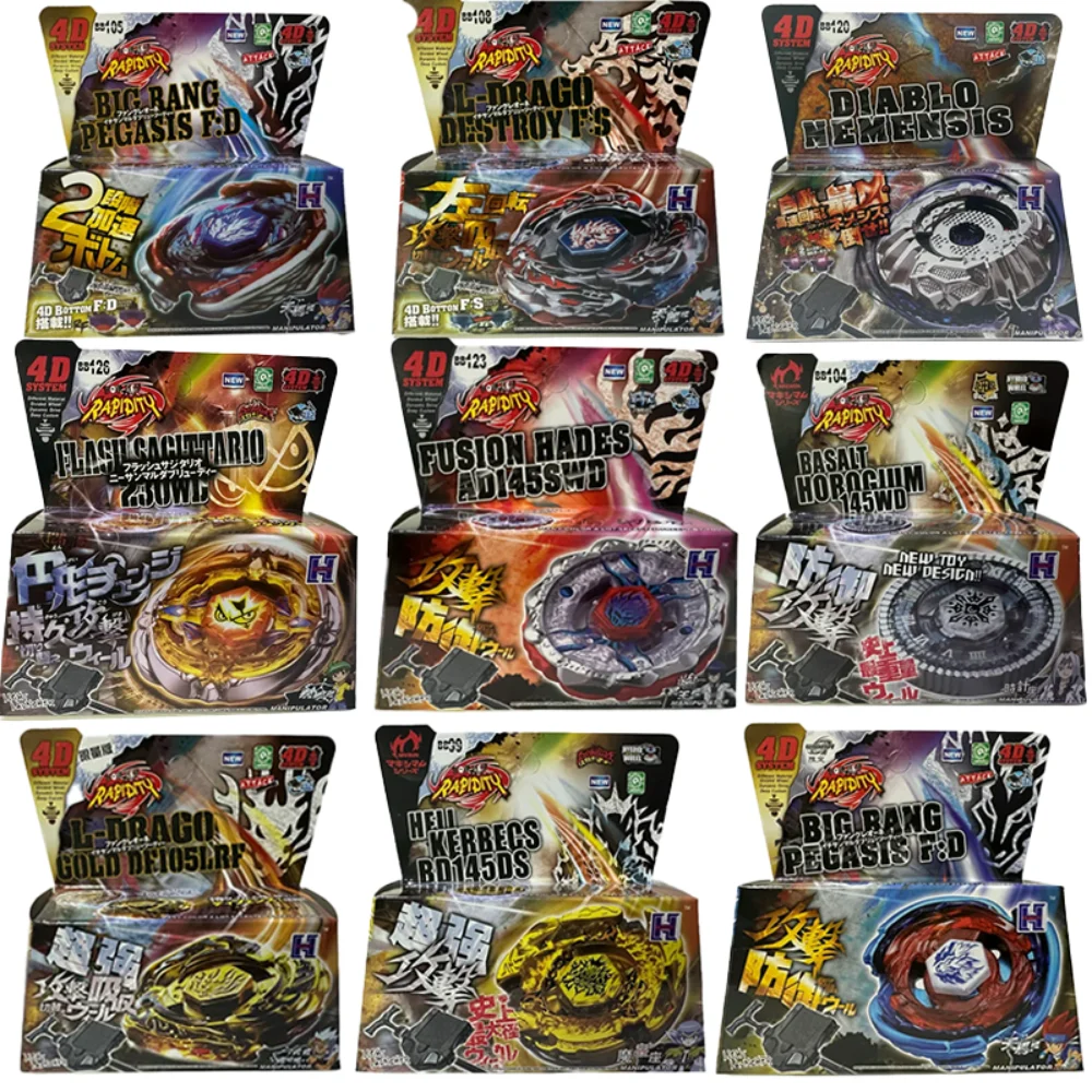 Takara Tomy 31 verschiedene 4D-Metall-Fusion-Sets, inklusive Launcher und Kreisel – das ultimative Kampfspielzeug-Geschenk für Kinder – Detail 1