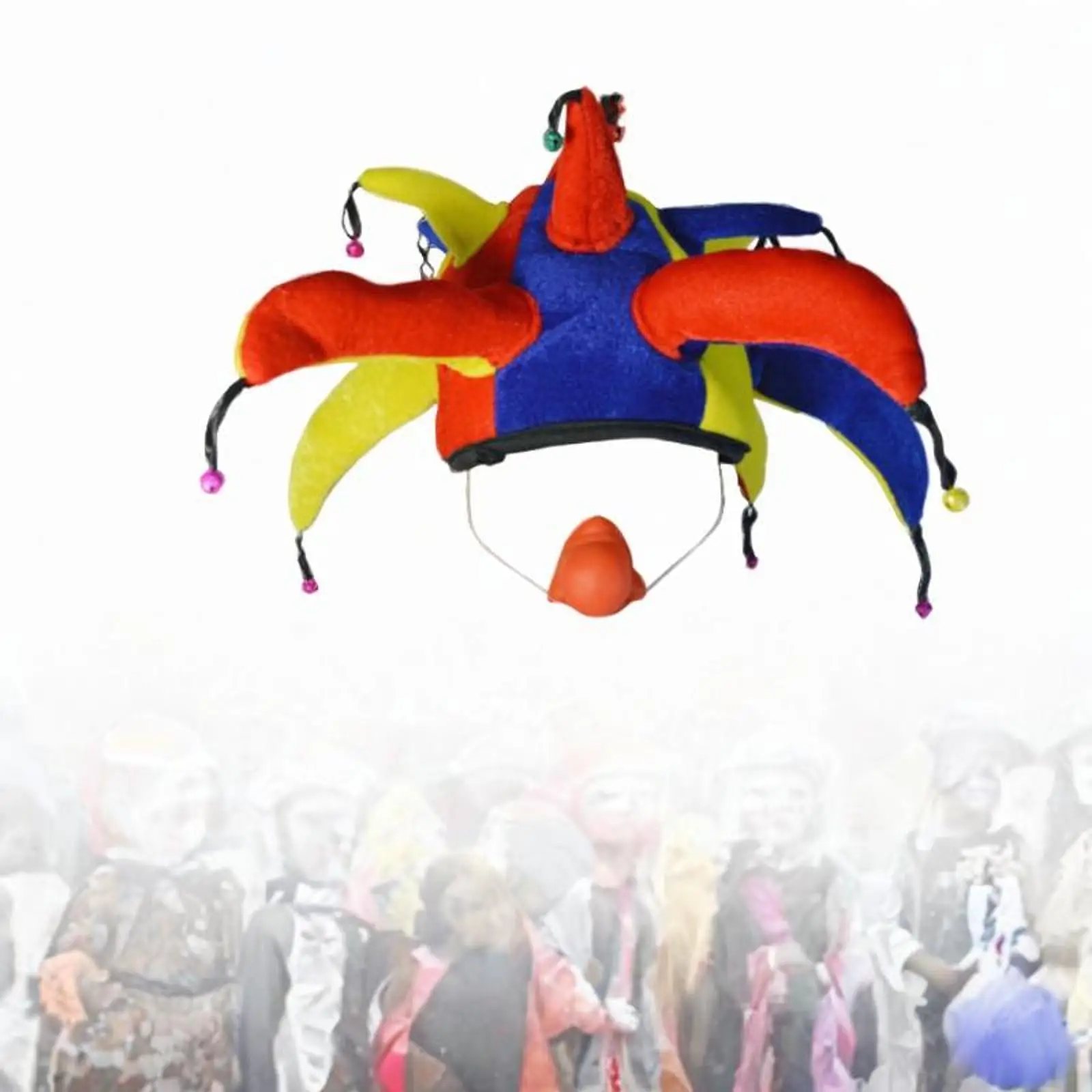 

Clown Hat Halloween Decor Birthday Gift Funny Clown Costume Hat for Carnival Performance Show Festivals Themed Party Masquerade