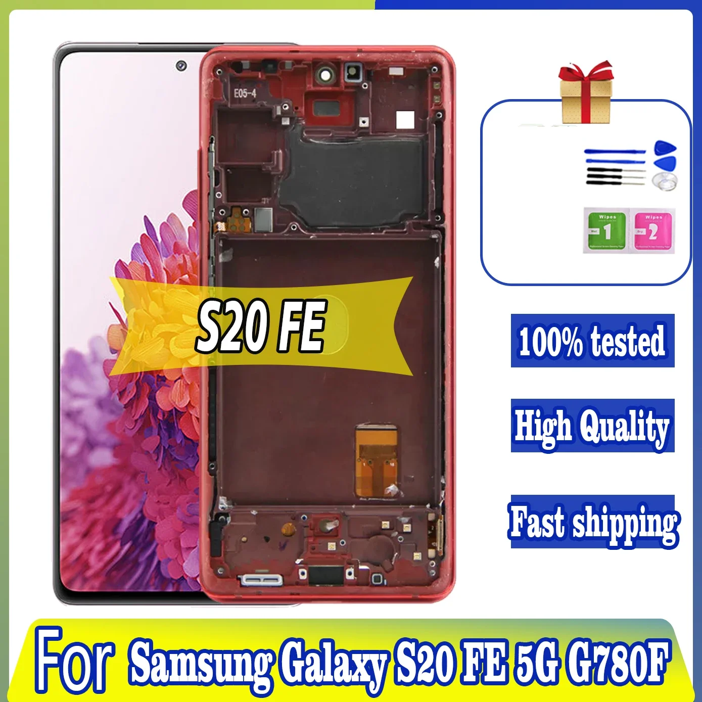 

6.5'' AMOLED For Samsung Galaxy S20 FE SM-G780F SM-G781B S20 Fan Edition LCD Display Touch For S20 FE 5G LCD Digitizer Assembly