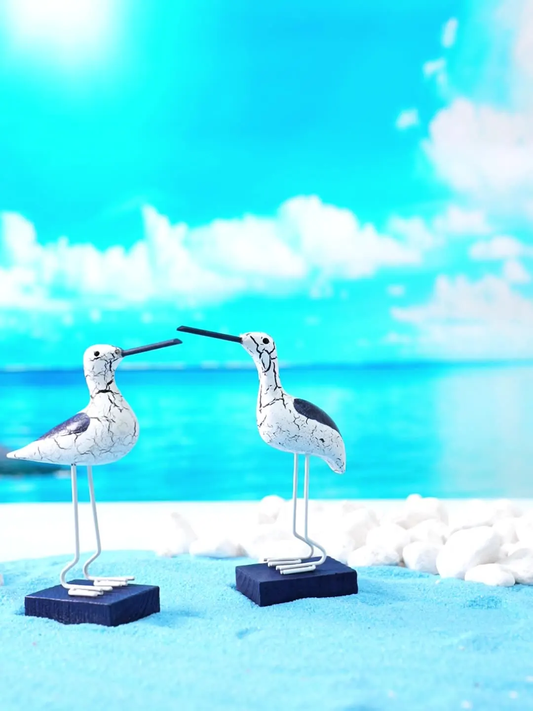 

2 PCS Seabird Statue Coastal Nautical Sculpture Decorative Figurine Bedroom Decoration Diy Craft Style Decorations Desktop