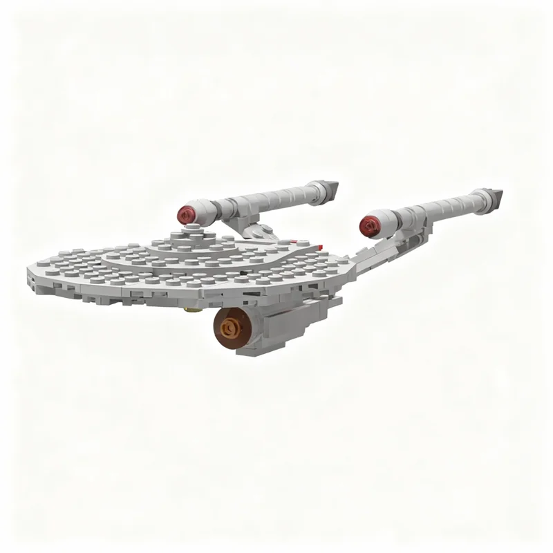 

257PCS MOC Space Exploration Strange Worlds Constitution Class Starship Enterprise V2 Model Building Blocks DIY Assembly Gift